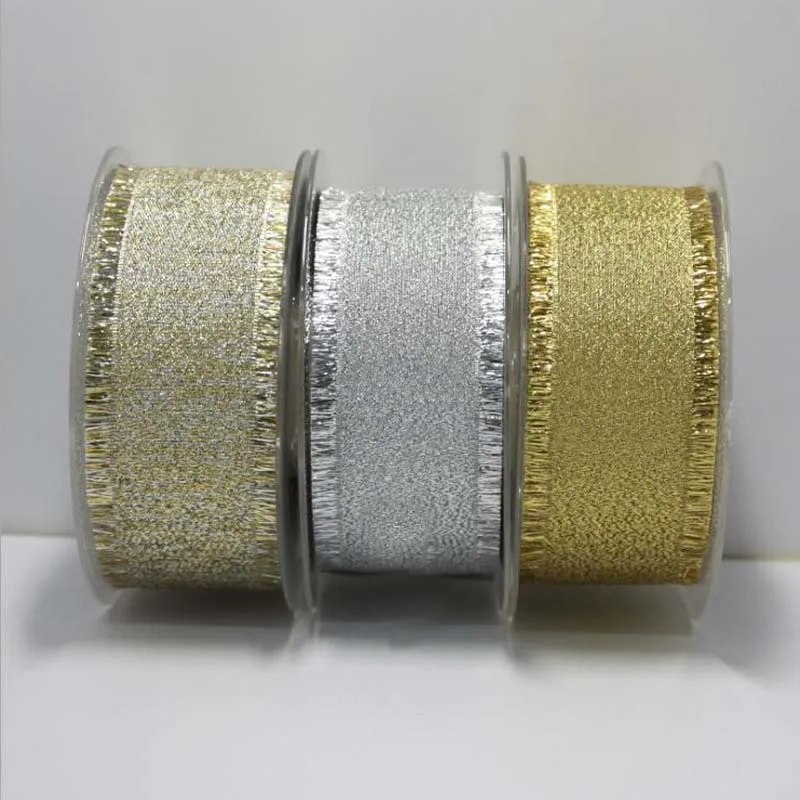 Бесплатная доставка Золотой/Серебряный венчик 38 мм с бантом и подарком свадебный