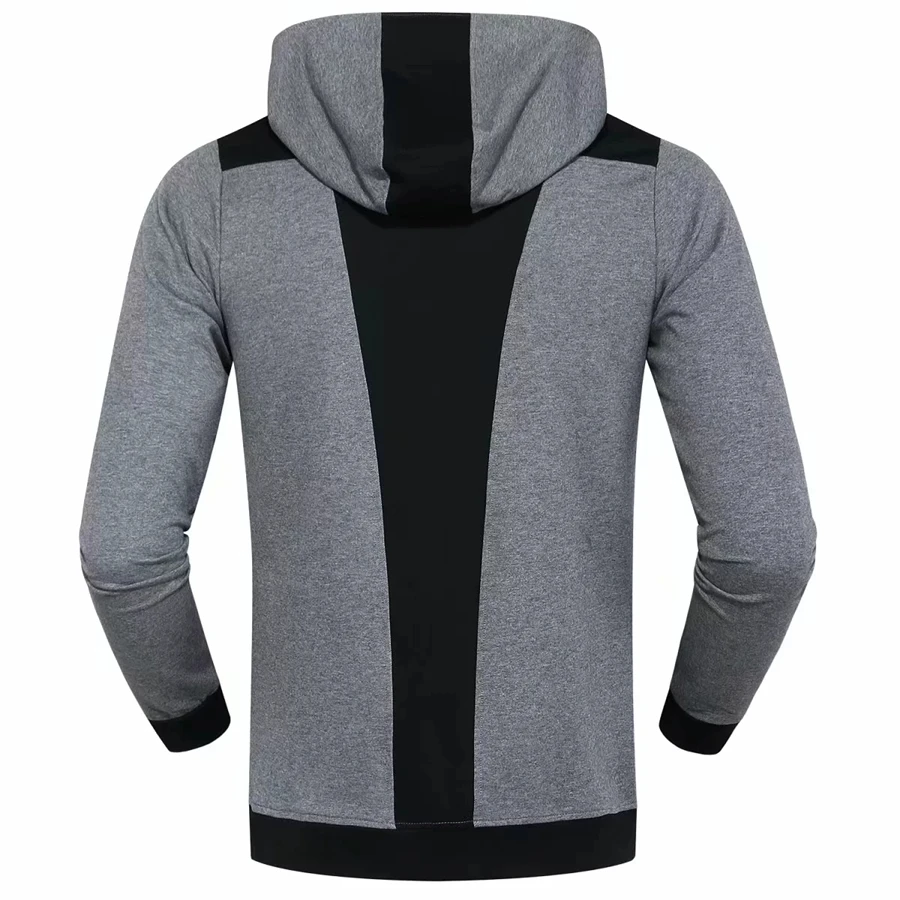 

Quick Dry Long Sleeve Zipper Running Jacket Men's Basketball Yoga Gym Fitness Hooded Jacket Breathable Sports Coat Tops For Men