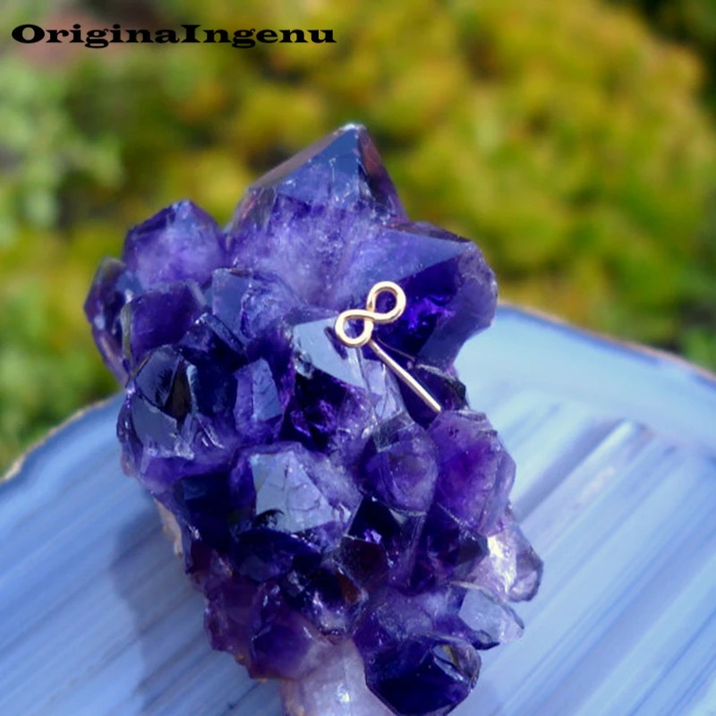 925 Серебряное кольцо для пирсинга носа ювелирное позолоченное ручной работы в