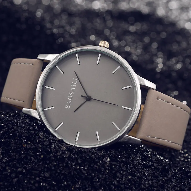 BSL996 BAOSAILI брендовые Простые повседневные модные мужские часы с браслетом и