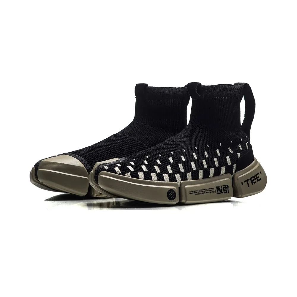 Li-Ning Для мужчин сущность 2 0 Уэйд Культовая обувь NYFW кроссовки носок-как подкладка