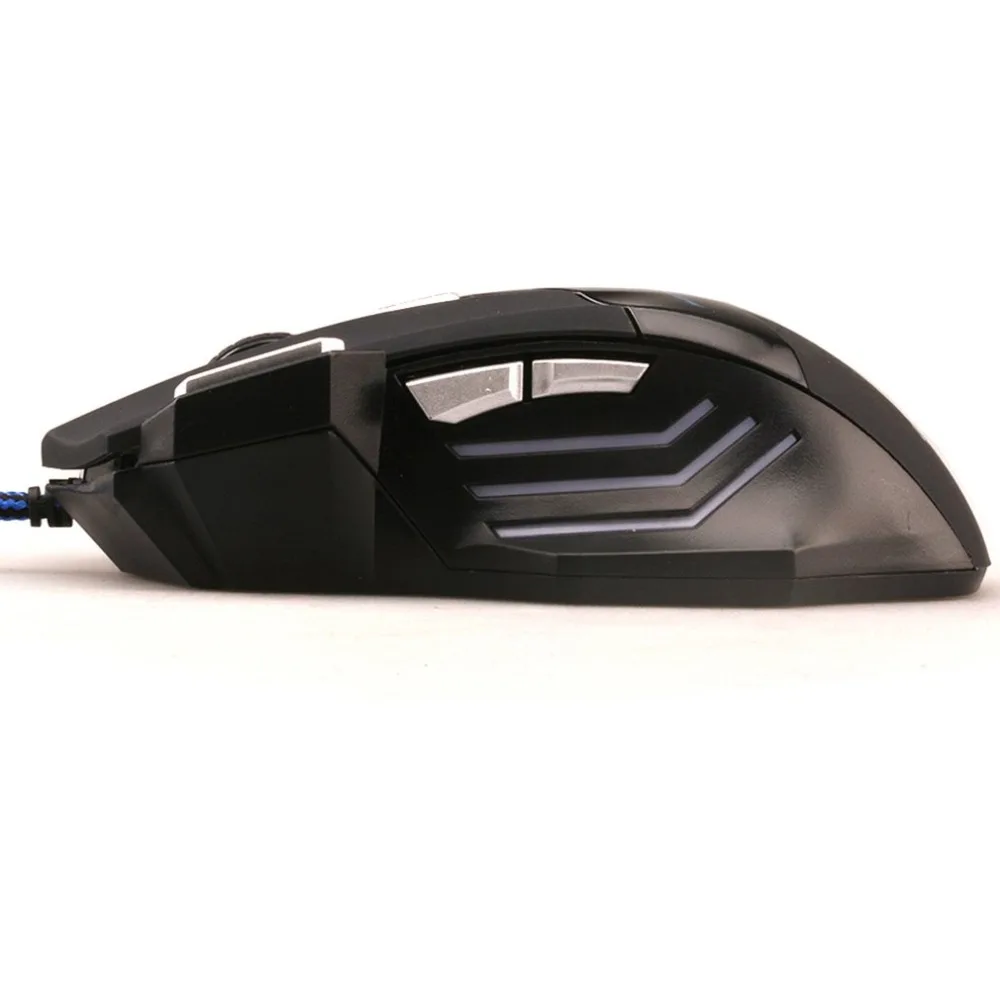 Профессиональная Проводная игровая мышь 7 кнопок 2500 точек/дюйм светодиодный
