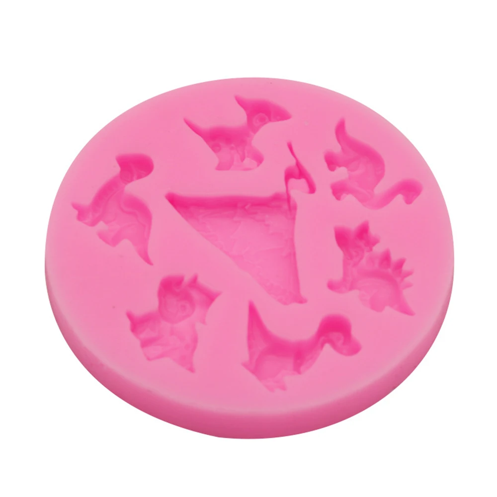 2019 New 3D Dinosaur shape Cake Mould DIY Silicone Cookies Chocolate Cutter Tool Accessories Decoration | Дом и сад