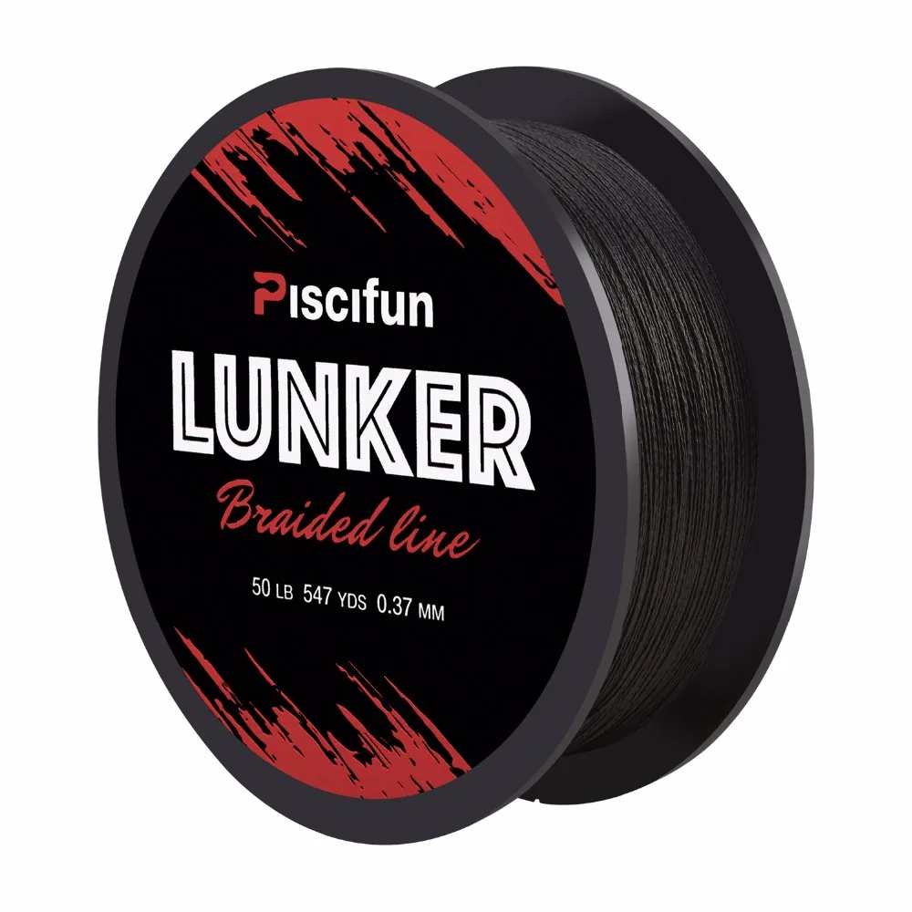 Piscifun Lunker 500 м полиэтиленовая плетеная рыболовная леска 0 1 5 мм 6 80 фунтов прочная