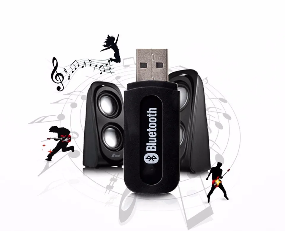 Мини USB BLUETOOTH стерео аудио приемник беспроводной музыкальный адаптер ключ для