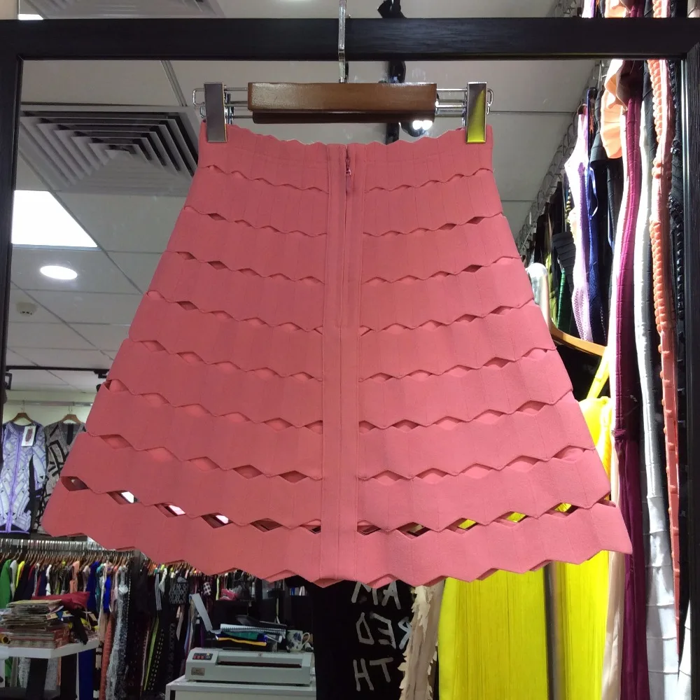 Женская плиссированная бандажная юбка милая дизайнерская трикотажная