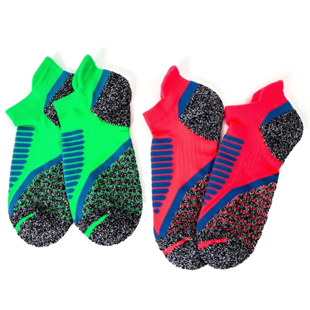 Неоновые не шоу мягкие атлетические носки для мужчин тренажерный зал тренировка