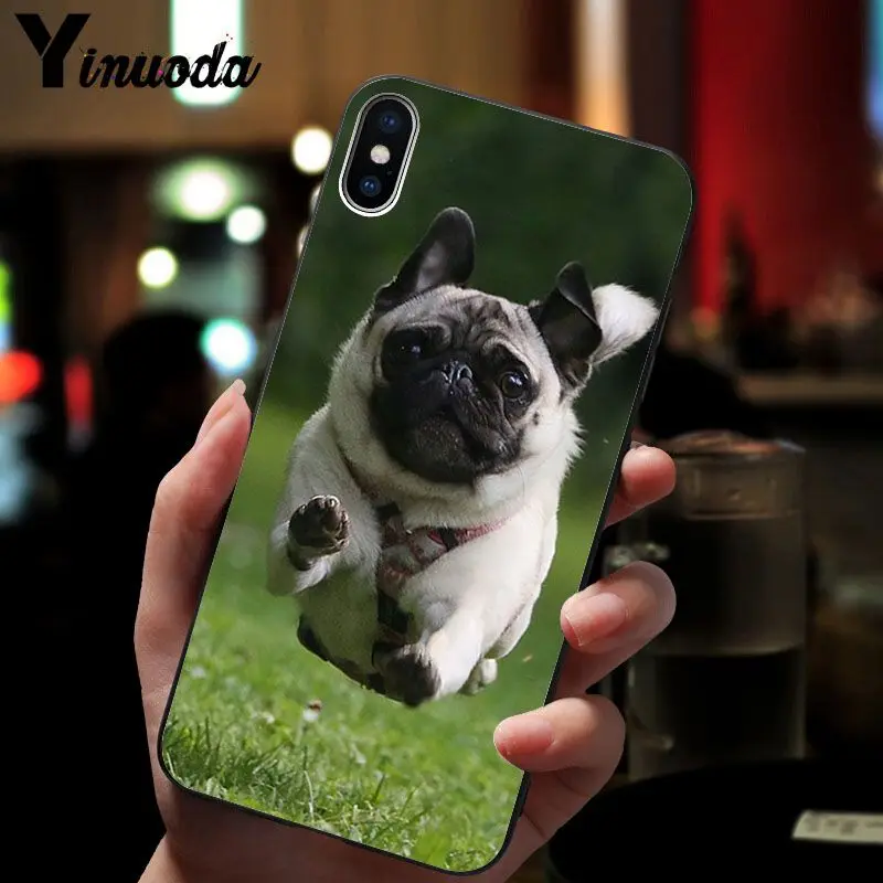 Yinuoda милый мопса шаблон ТПУ Мягкие аксессуары для телефонов сотовый телефон