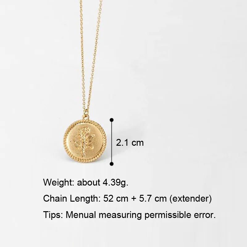 Золото круглый медальон из сплава Цепочки и ожерелья для Для женщин Простые