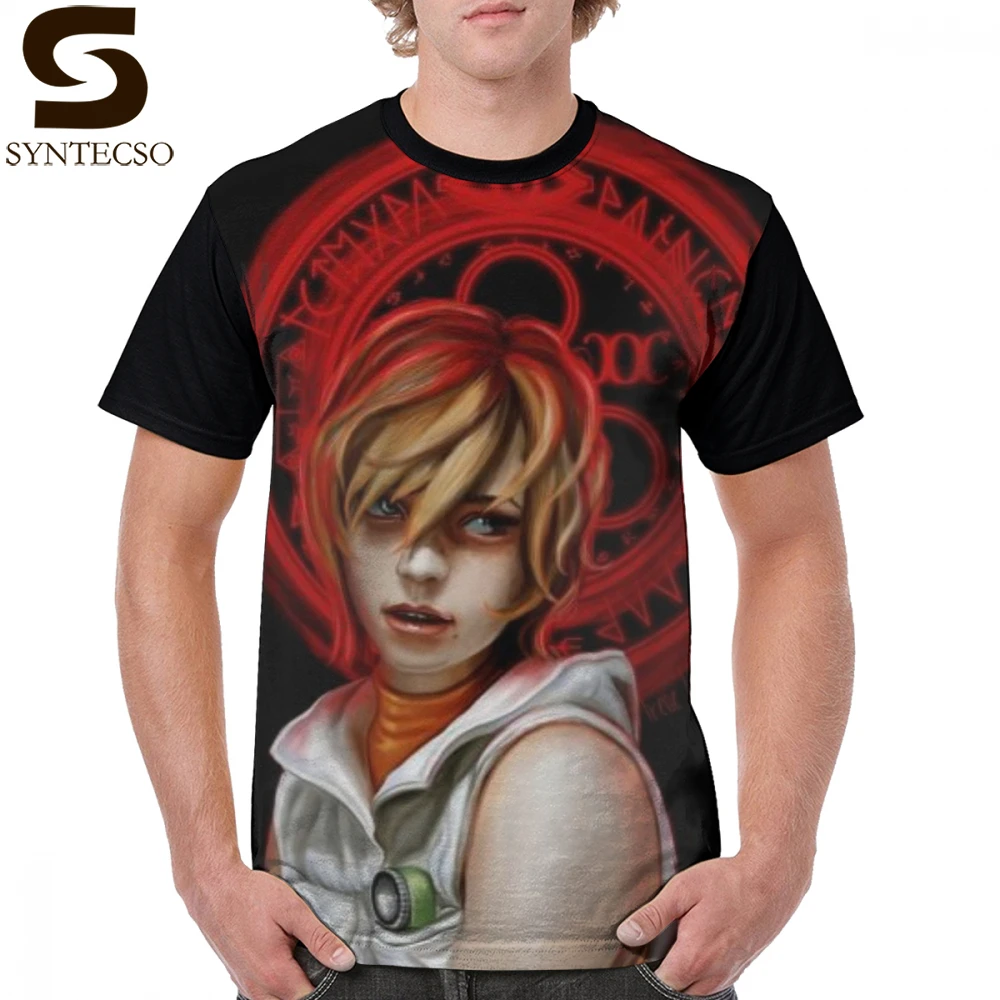 

Silent Hill T Shirt Our Lady Of Chaotic Justice T-Shirt Fashion Print Tee Shirt Short-Sleeve Awesome Polyester Male Tshirt