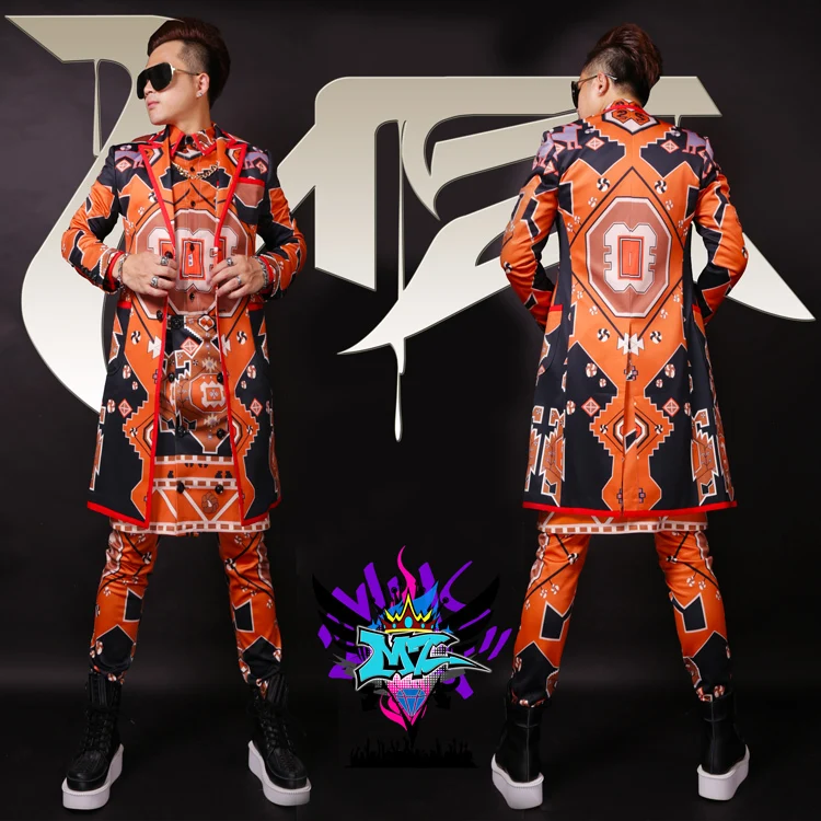 Мужская модная новинка 2021 ветровка тонкие блейзеры мужские костюмы певицы ди