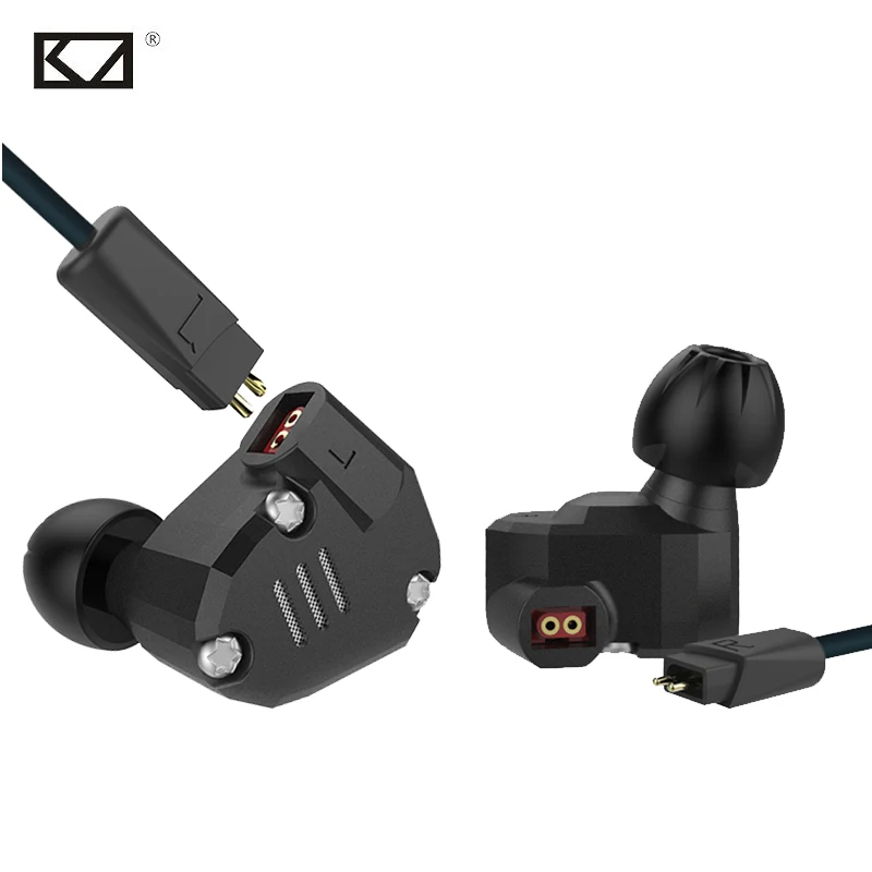 KZ ZS6 новые 2DD 2BA 8 драйверы гибридные наушники с микрофоном металлические HiFi DJ