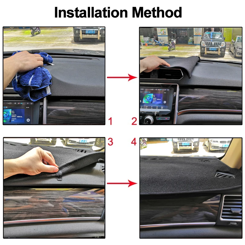 

Car Inner Dashboard Cover Dash mat Carpet For Toyota Land Cruiser Prado J150 Series GX GXL 2013 2014 2015 2016 2017 2018 2019