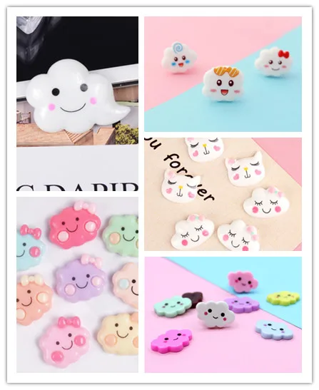 

wholesale! Resin Cute Kawaii Hot Selling Miniature Cloud, Resin Flat back Cabochons for Hair Bow Center, Scrapbooking, DIY