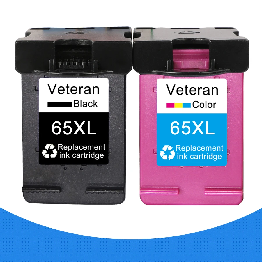 Veteran 65XL Заправляемый чернильный картридж для hp 65 XL DeskJet 3720 3722 3723 3732 3752 3755 5010 5020 5030