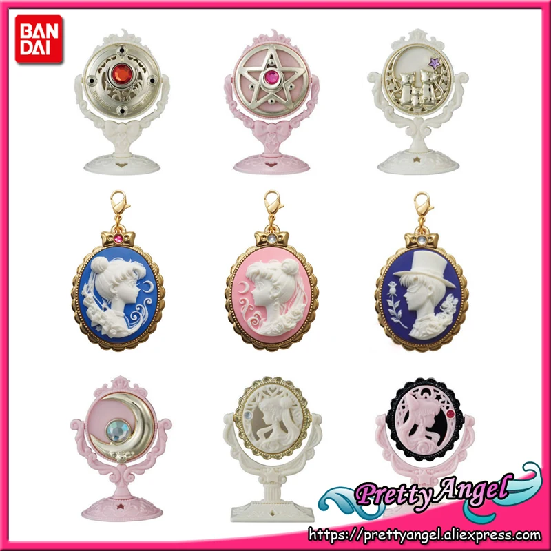 PrettyAngel Подлинная Bandai Pretty Guardian Сейлор Мун подвеска с камеей талисман подставка