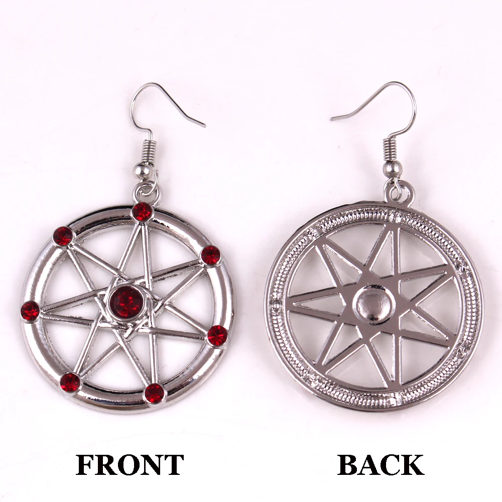 Модные очаровательные серьги аметисты звезды Давида эльфа