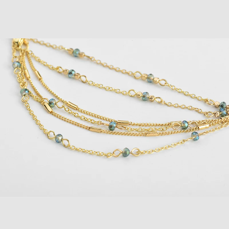 Горячая Мода с кистями из бусин ножной браслет подвеской ноги многослойный