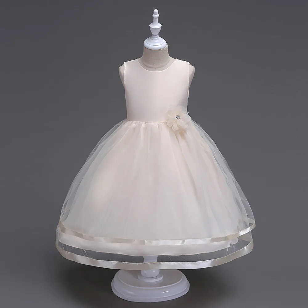 Flower Girl Dresses Ball Gown O-Neck Tulle with Bow Girls Prom Pageant First Communion Dress for Purple White Red | Тематическая