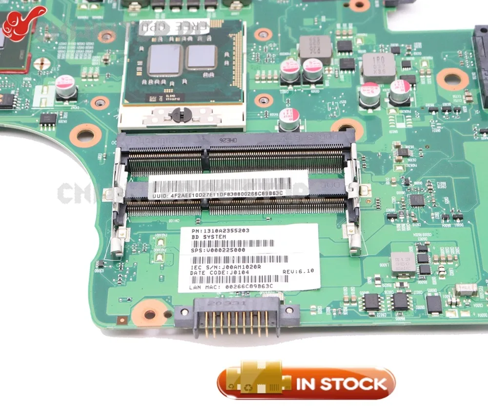 NOKOTION для Toshiba Satellite C655 материнская плата ноутбука V000225000 6050A2355202-MB-A02-TI HM55 DDR3