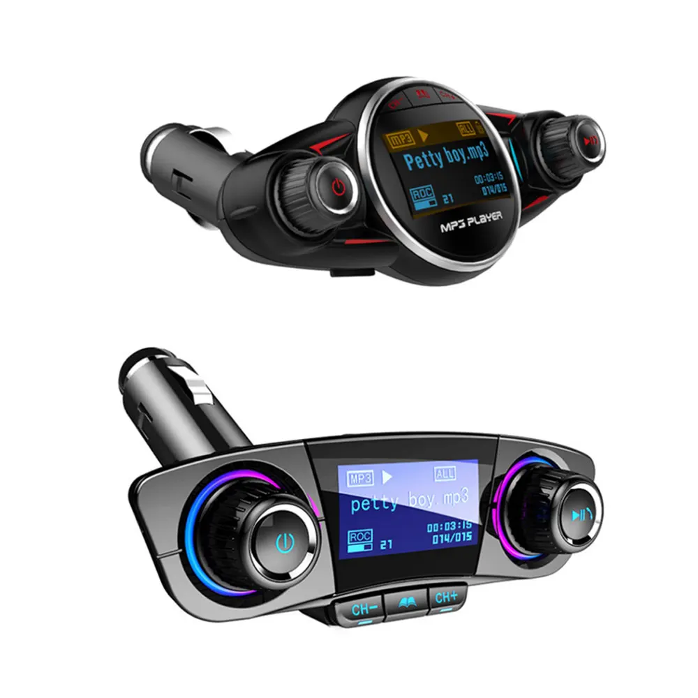Беспроводной fm-передатчик Aux модулятор Bluetooth Handsfree автомобильный комплект автомобильный аудио mp3-плеер Поддержка Micro SD TF карты автомобильные аксессуары
