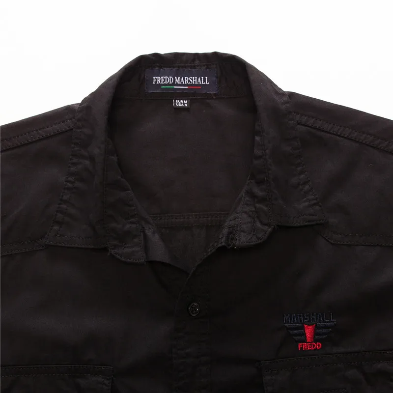 Брендовая однотонная мужская рубашка из 100% хлопка на весну повседневные рубашки