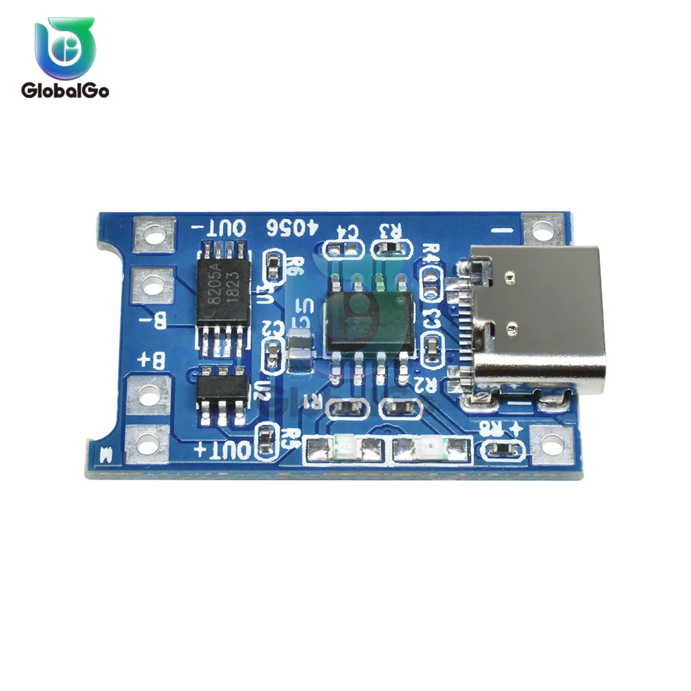 Тип C USB TP4056 5 V 1A 18650 литиевая батарея зарядная плата зарядное устройство модуль защиты двойные функции литий-ионный аккумулятор