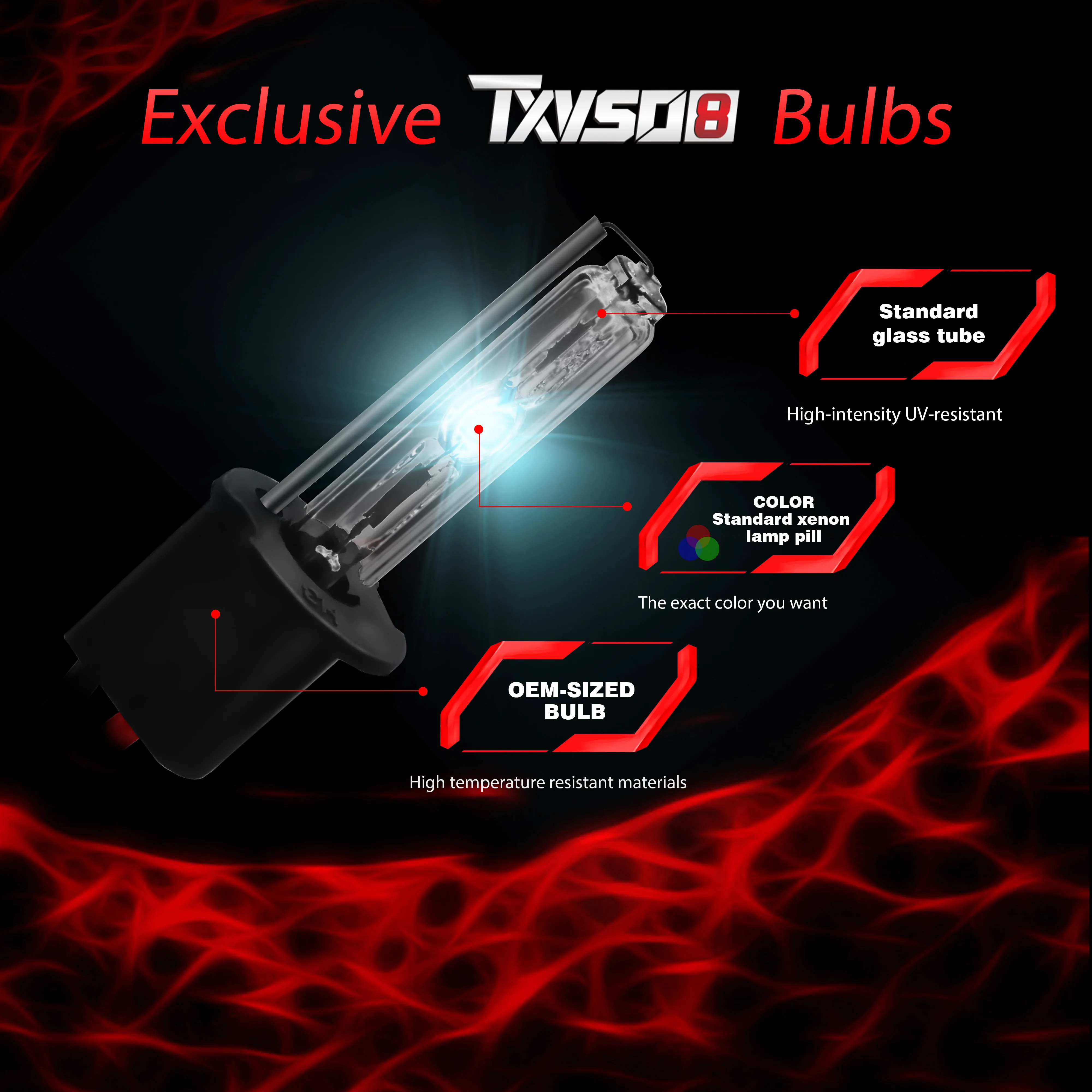 TXVSO8 H3 Ксеноновые HID фары заменить комплект лампы 3000K 4300K 5000K 6000K 8000K 10000K 12000k |