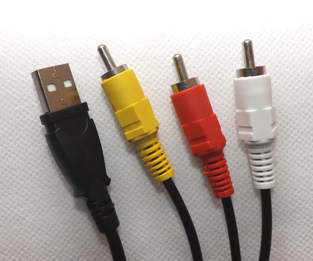 Кабель адаптер для ТВ UC9501 1 5 м футов папа A на 3 RCA AV A/V USB красный желтый белый|t.v| |