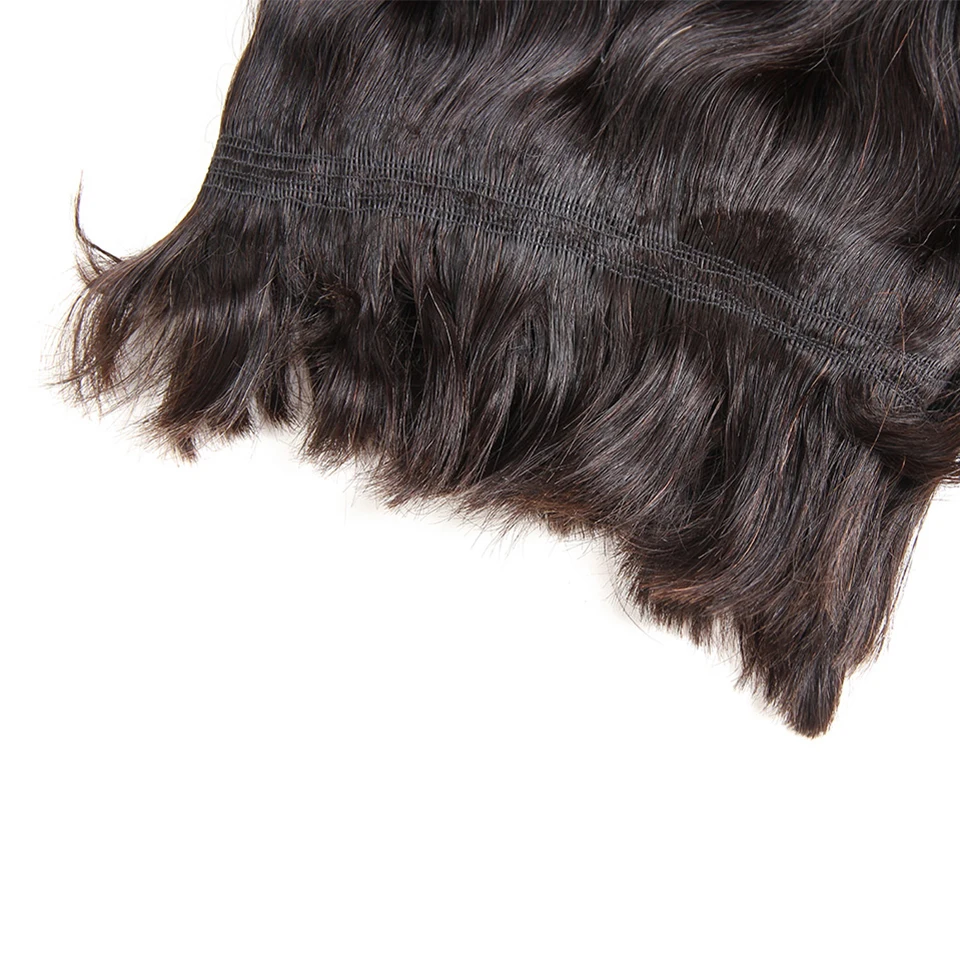 Гладкие бразильские человеческие волосы Remy 1 шт. без уток волнистые плетеные от 10