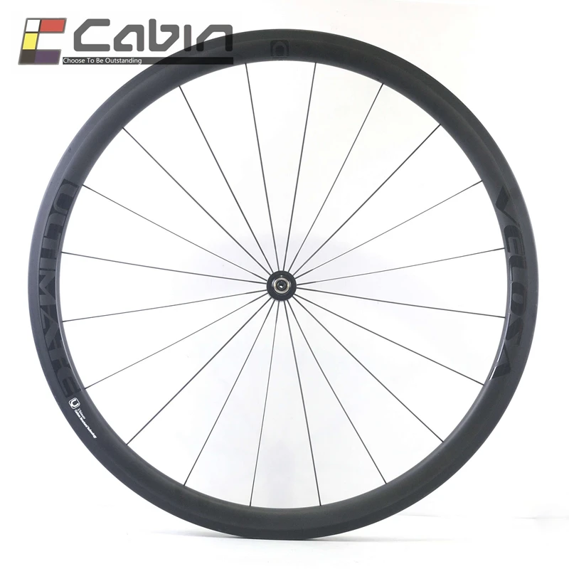 Velosa Ultimate 35 Асимметричный 38 мм полный углеродный велосипедный комплект колес 700C