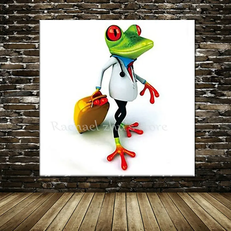 Картина маслом на холсте с животными ручная роспись|frog oil painting|oil paintingpaintings on canvas |