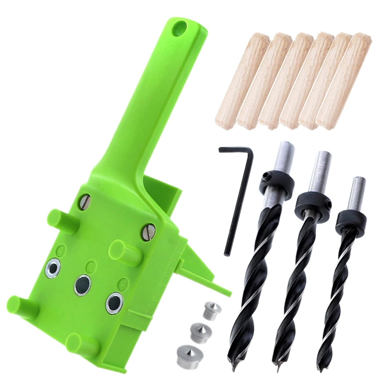 Карманное отверстие джиг ручной дюбель Abs пластик деревообрабатывающий для 6 8 10