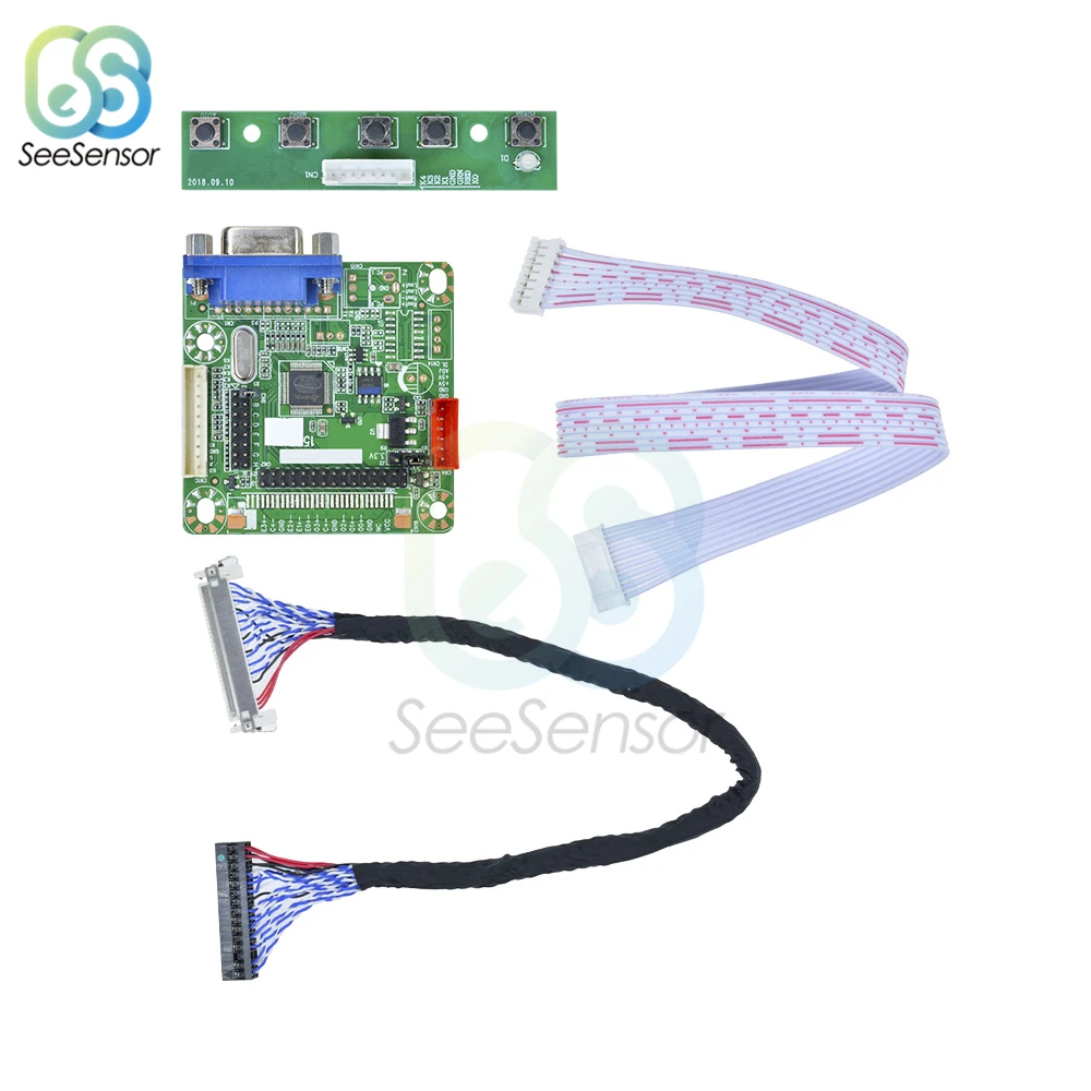 MT6820-B Универсальный ЖК-монитор драйвер платы контроллера LVDS кабель Плата расширения модуль для Arduino с проводом 5 в 1"-42"