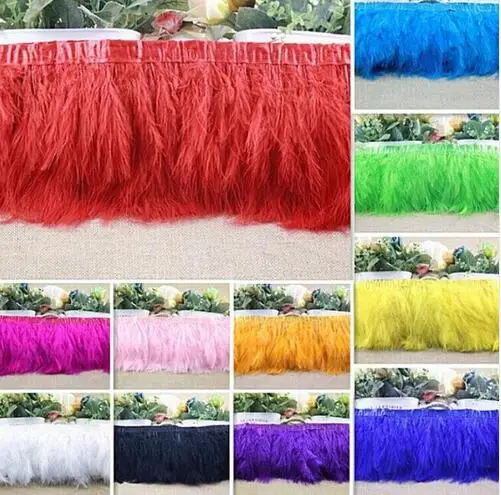 Оптовая продажа высокое качество натуральный 2 ярдов Турция страусиное перо