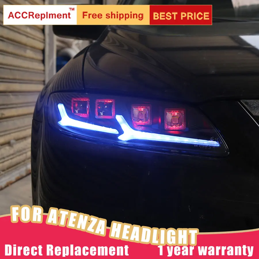 2 шт. светодиодный фары для Mazda 6 Atenza 2003 2008 Автомобильные ангельские глазки все