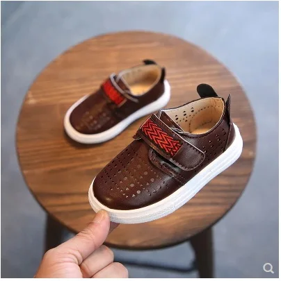 NEW Leather Sandals Cut-Outs Kids Children Baby Toddler Shoes Boys For Girls Sandalia Infantil | Детская одежда и обувь