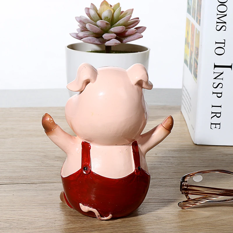 Милый поросенок очки подставка для очков изделия из смолы прекрасные
