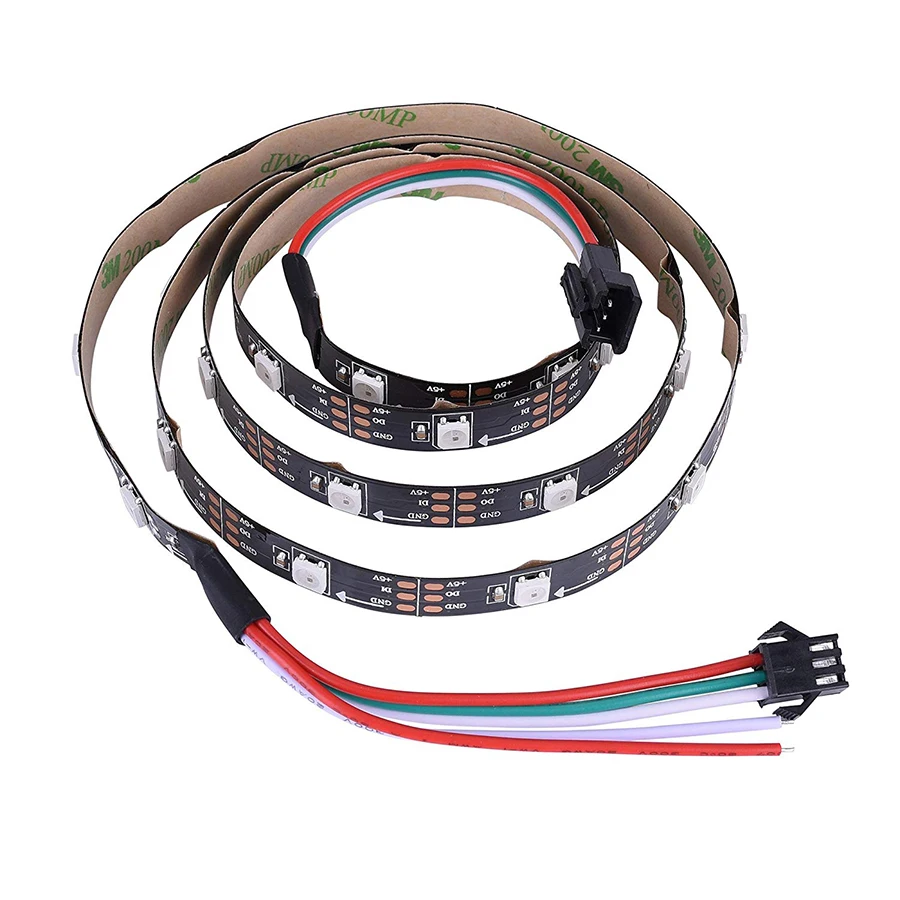 Светодиодные ленты свет черный PCB WS2811 2811 IC 12 V программируемый индивидуальный адресуемый RGB 5050 SMD Мечта Цвет L светодиодный ленточный светильник