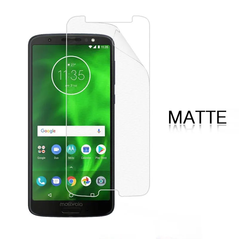 Передняя HD прозрачный глянцевый пленка для Moto G6 5 7 в матовой пленке с