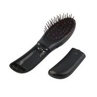 high quality househeld new electric vibrating hair brush blood circulation hairstyle comb black scalp head massager health care