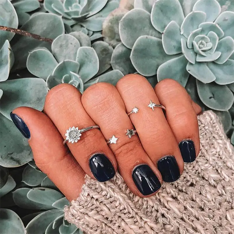 3 шт./компл. в богемном стиле со звездой светильник Цветок Серебристый Цвет