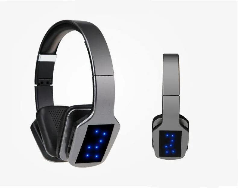 Серый TORTOYO S650 беспроводные наушники Bluetooth гарнитура стерео наушники с микрофоном светодиодный fm-радио для смартфонов компьютер - Цвет: Серый