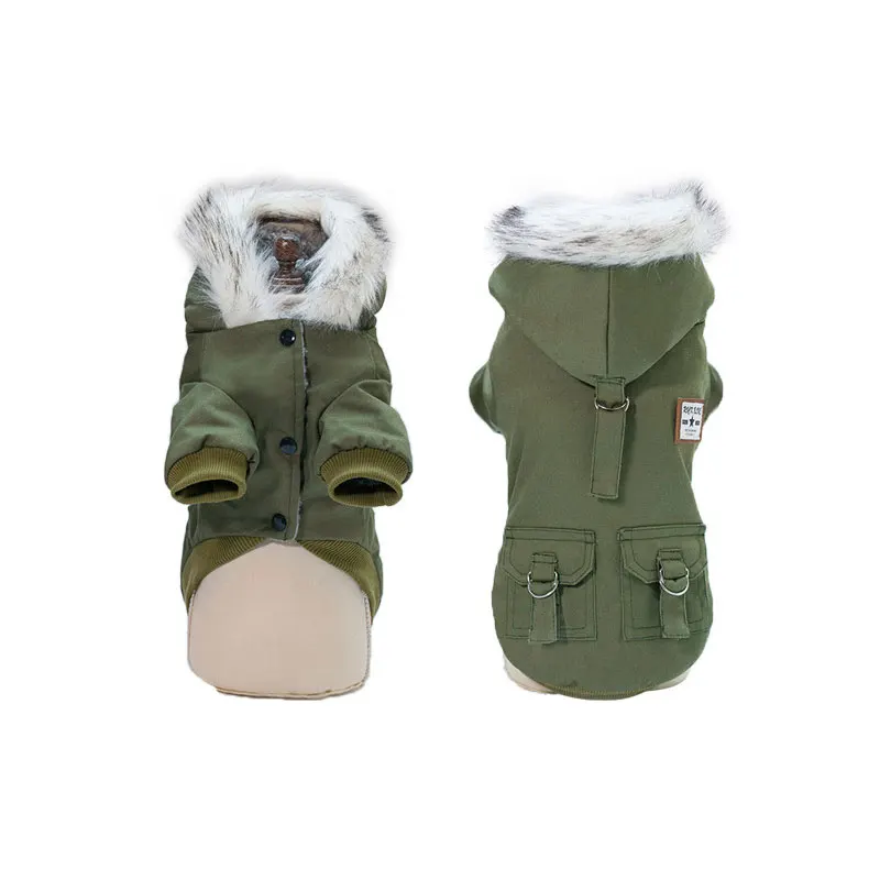 SENYEPETS Autumn And Winter New Dogs Clothes Warm Pet Military Wear Resistant Cotton Pets Clothe |