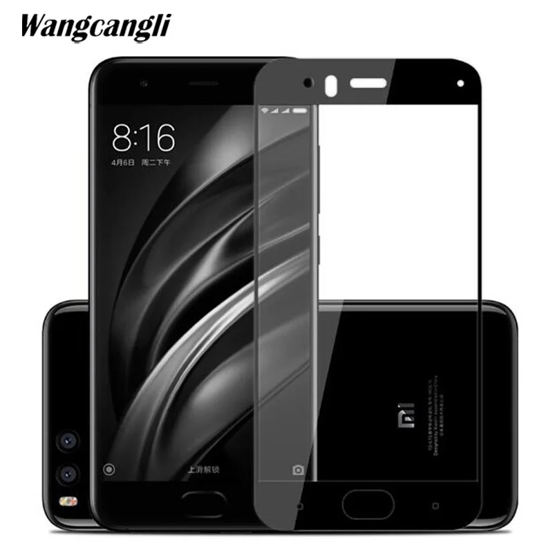 Wangcangli закаленное стекло для Xiaomi Mi 6 Glass 9 H твердость мобильного телефона защитная