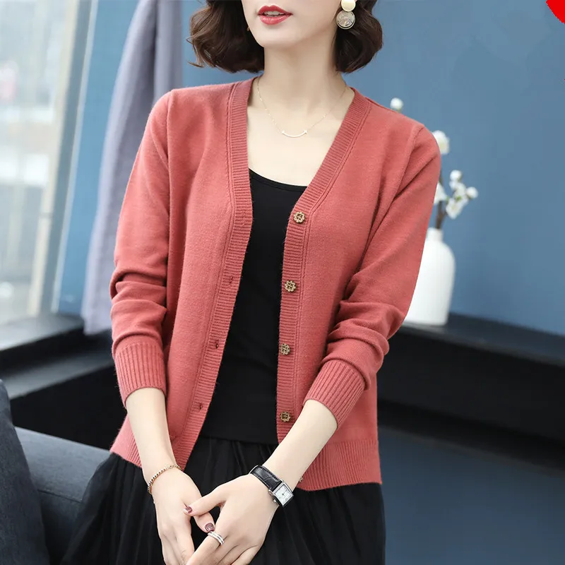 KMETRAM Spring Women's Sweater Wool Knitted Cardigan Women Clothes 2020 Ladies Tops Korean Cardigans Chompas Para Mujer MY2688 |