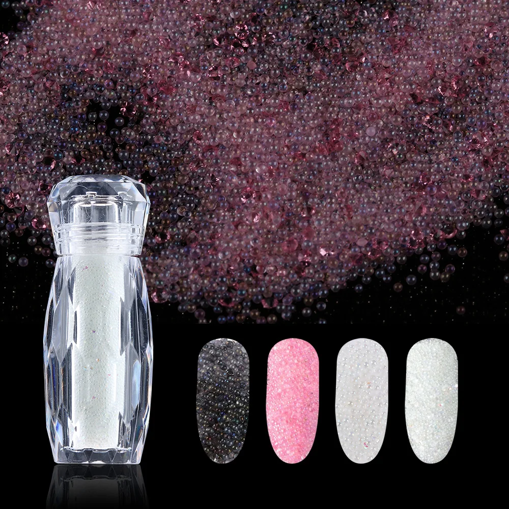 1 бутылка прозрачных AB икр для ногтей с цирконом крошечные мини бусины Стразы