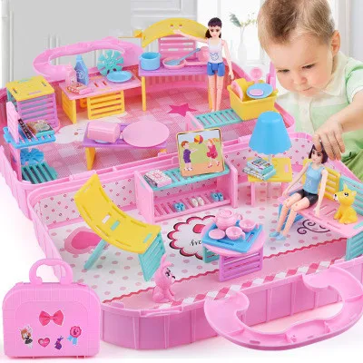 Ролевые игры DIY сборный дом Креативный кухонная мебель сцена моделирование