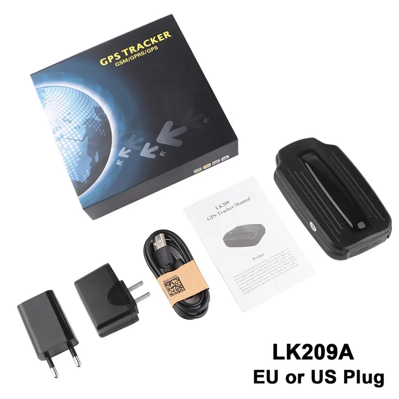 With Box NO Charger Автомобильный gps трекер Rastreador LK209E водонепроницаемый Магнит 6000 мАч автомобильный трекер дропшиппинг шок сигнализация голосовой монитор бесплатное приложение PK TKSTAR TK905 - Цвет: With Box NO Charger