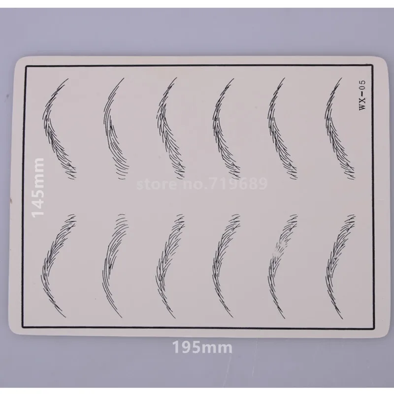 10 шт Косметическая Перманентный макияж бровей татуировки практика кожи поставка